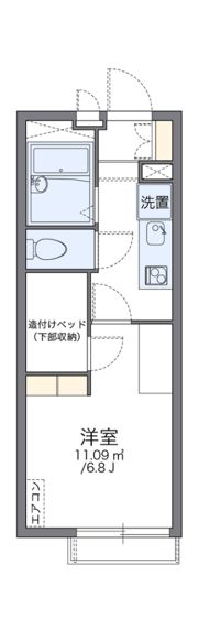 レオパレスアンソレイユの間取り画像
