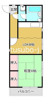 コーポ新井の間取り画像