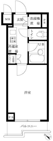 ルーブル武蔵小杉弐番館の間取り画像