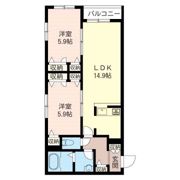 アルカンシエル喜沢の間取り画像