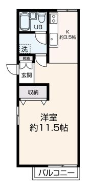 ヴェルテ奥西Iの間取り画像