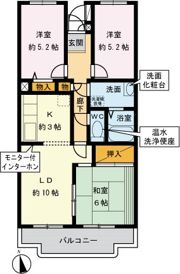 アヴェニール竹丘の間取り画像