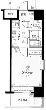メインステージ茅場町の間取り画像