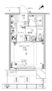 ブリリアタワー浜離宮の間取り画像