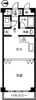 イズミタダマンションの間取り画像