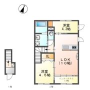 パレス北野の間取り画像