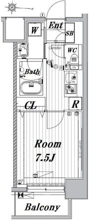 メイクスデザイン両国SOUTHの間取り画像
