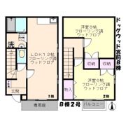 ドッグウッド宮前B棟の間取り画像