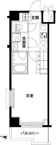 ルーブル武蔵小杉六番館の間取り画像