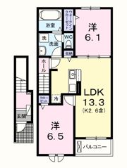 エール ドゥの間取り画像