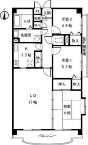 ガーデンコート仙川の間取り画像