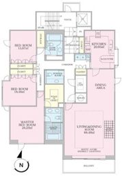 パシフィックハウス麻布台の間取り画像