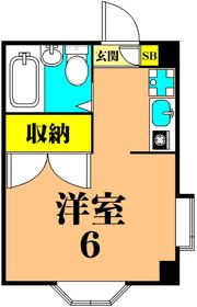 若葉ハウスの間取り画像