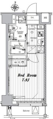 メイクスデザイン千鳥町アジールコートの間取り画像