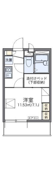レオパレスファミール加賀の間取り画像