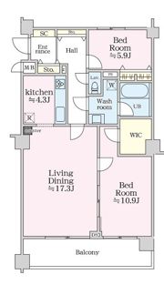 グラマシー恵比寿の間取り画像