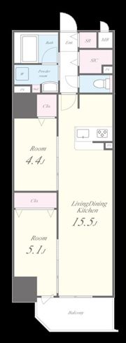 スターズスクエア浦和美園の間取り画像