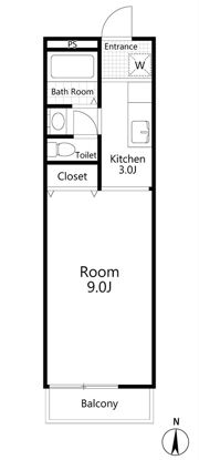 KYコーポの間取り画像