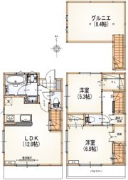 サワンあざみ野Iの間取り画像