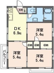 ドエル柴崎Bの間取り画像