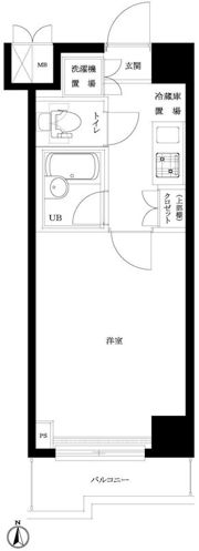 ルーブル中野ガーデンの間取り画像