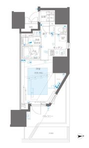 ZOOM信濃町の間取り画像