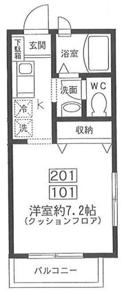 ドゥポンスの間取り画像