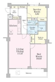 グラマシー恵比寿の間取り画像