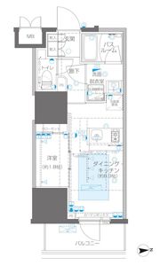ZOOM信濃町の間取り画像