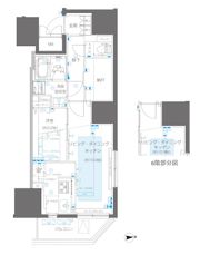 ZOOM信濃町の間取り画像