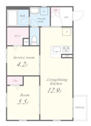 シエルクレール南千住の間取り画像
