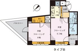 コンフォート東新宿の間取り画像