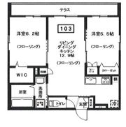 仮）ウィスティリアWestの間取り画像