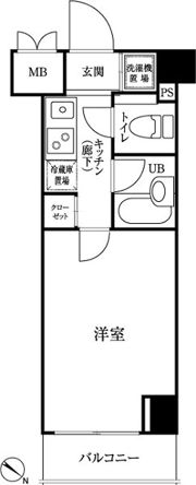 ルーブル三田の間取り画像