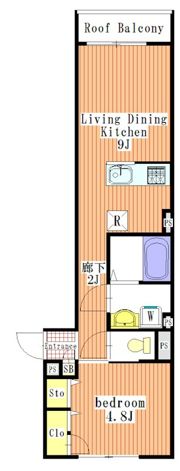 カーサ大井倉田の間取り画像