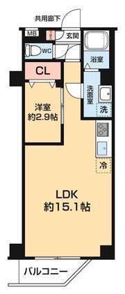 ARCOBALENO DAISHIMAEの間取り画像