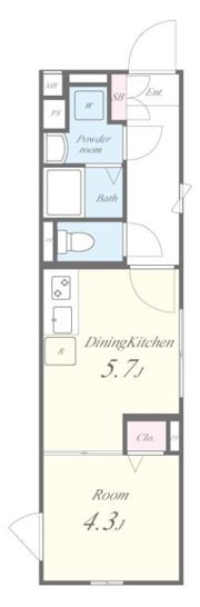 FLレジデンス新宿IIIの間取り画像