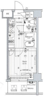 メイクス武蔵小杉IIの間取り画像