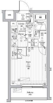 COURTYARD洗足の間取り画像