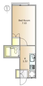 KYコーポの間取り画像