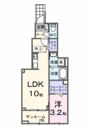 LA．OHANA 田無の間取り画像