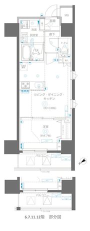 アルファレジデンシア南千住の間取り画像