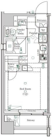 ジーベック東日暮里ノースの間取り画像
