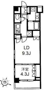 デュオステージ東十条の間取り画像
