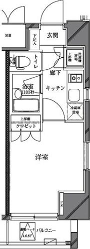 セジョリ蒲田の間取り画像