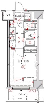 ラフィスタ品川ベイの間取り画像