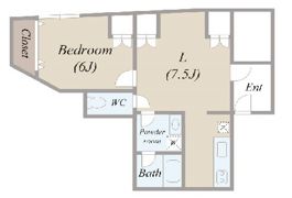 高輪ハウスの間取り画像