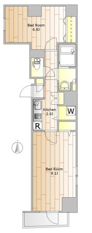 リクレイシア西麻布I番館の間取り画像