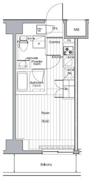プレミアムキューブG西大井の間取り画像