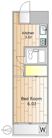 コーポハックベリーの間取り画像